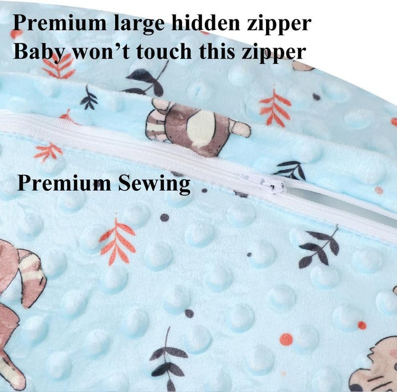 Bilokonda Dot Nursing Pillow Cover Set 2 Pack Nursing Pillow Slipcovers, Ultra Soft Compatible with Boppy Pillow,Standard Pillow for Baby Boy Girl Cream, Rabbit - Image 5